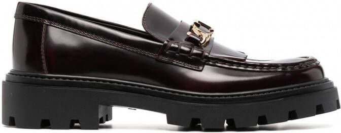 Tod's Loafers met franje Rood