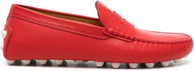 Tod's Gommini Bubble leren loafers Rood