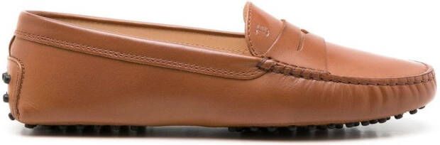 Tod's Gommini leren mocassins Bruin