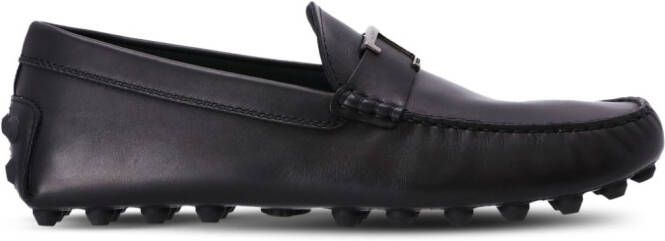 Tod's Gommino leren loafers Zwart