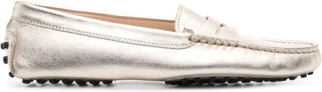 Tod's Gommino leren loafers Goud