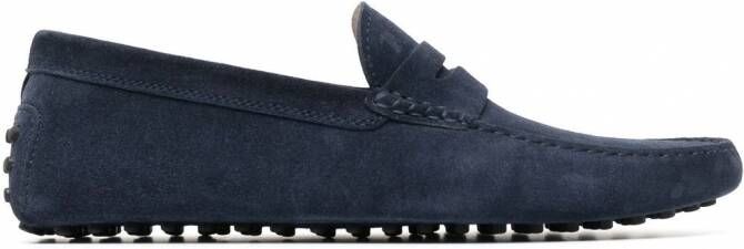 Tod's Gommino loafers met studs Blauw