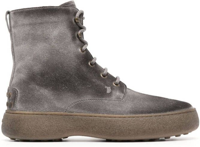 Tod's Gommino suède laarzen Beige