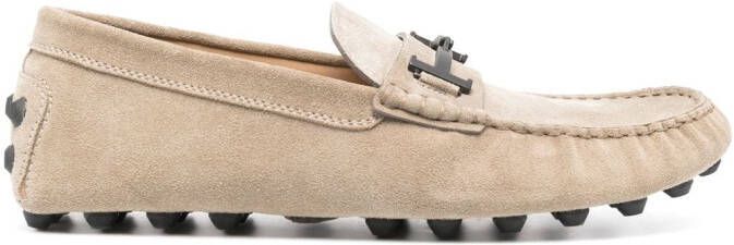 Tod's Gommino suède loafers Beige