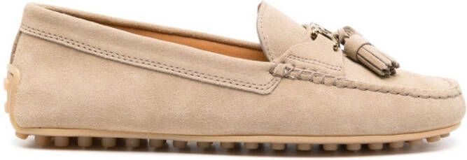 Tod's Gommino suède loafers Beige