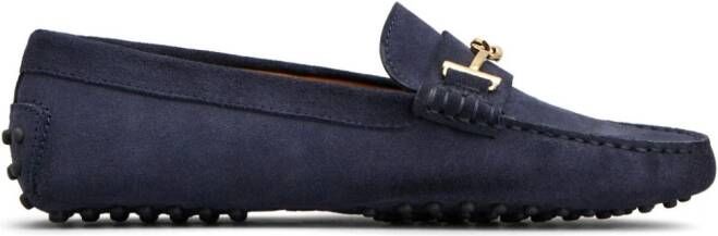 Tod's Gommino suède loafers Blauw