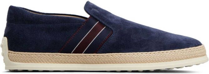 Tod's Gommino suède loafers Blauw