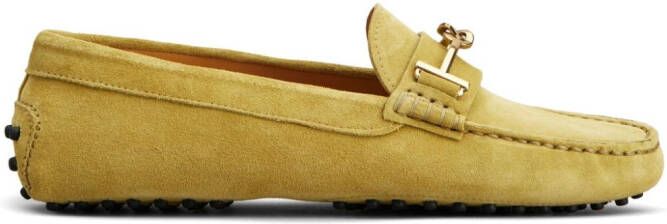 Tod's Gommino suède loafers Geel