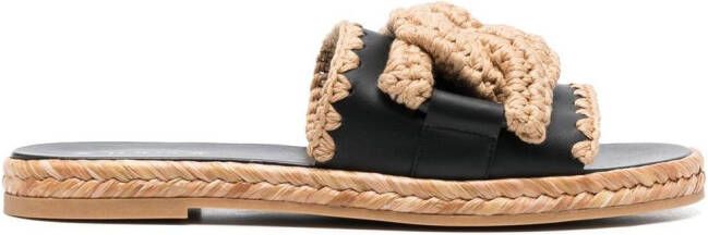 Tod's Kate gehaakte sandalen Zwart