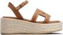 Tod's Kate espadrilles met plateauzool Bruin - Thumbnail 1