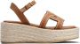 Tod's Kate espadrilles met plateauzool Bruin - Thumbnail 1