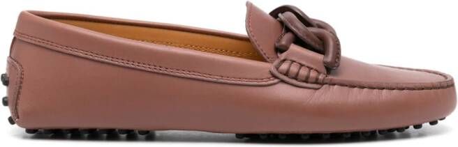 Tod's Kate Gommini Bubble leren loafers Bruin