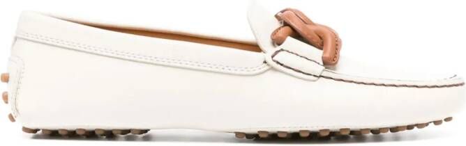 Tod's Kate Gommino leren loafers Beige