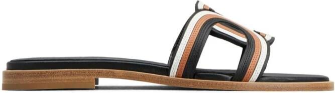 Tod's Kate leren slippers Zwart