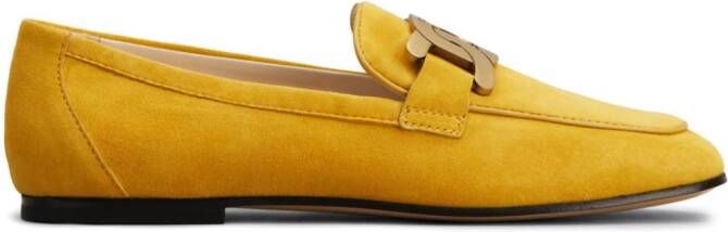 Tod's Kate loafers met logo Geel