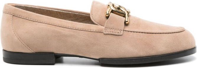 Tod's Kate suède loafers Beige
