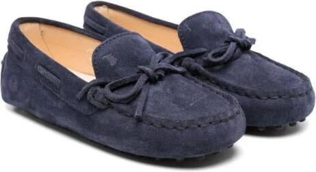 Tod's Kids Suède mocassins Blauw