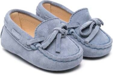 Tod's Kids Suède loafers Blauw