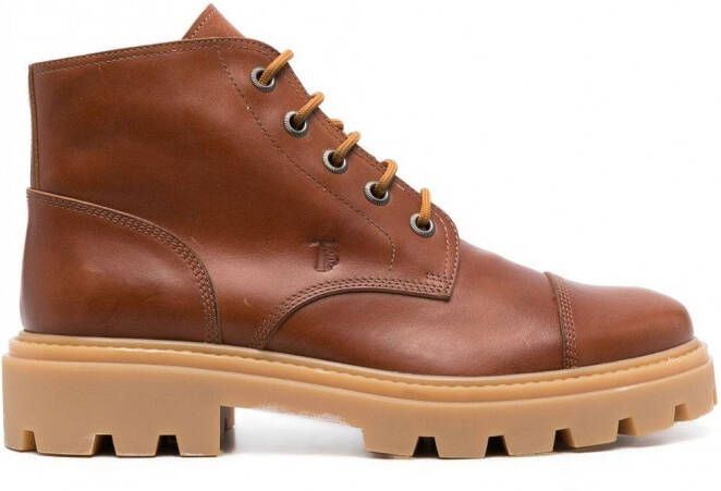 Tod's Enkellaarzen met veters Bruin