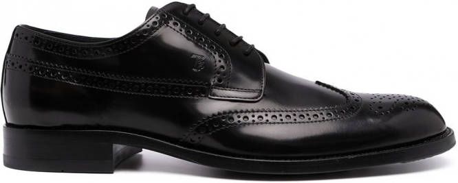 Tod's Leren brogues heren leerleerleer 10 Zwart