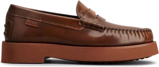 Tod's Leren loafers Bruin