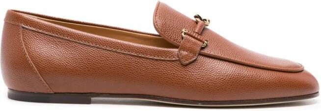 Tod's Leren loafers met geknoopt plakkaat Bruin