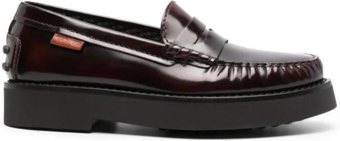 Tod's Leren loafers Rood