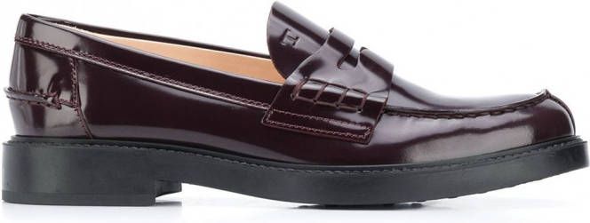 Tod's Leren loafers Rood