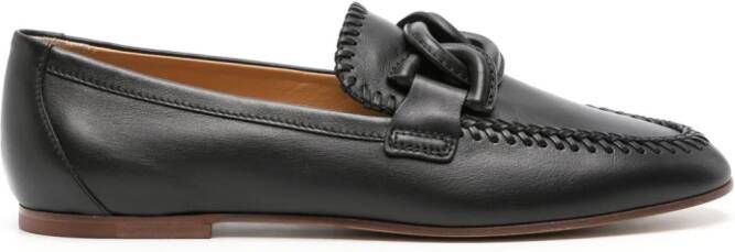 Tod's Leren loafers Zwart