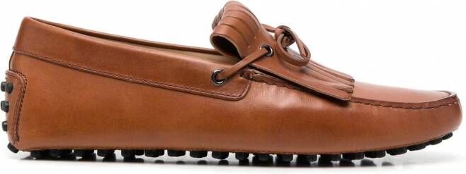 Tod's Loafers met franje Bruin