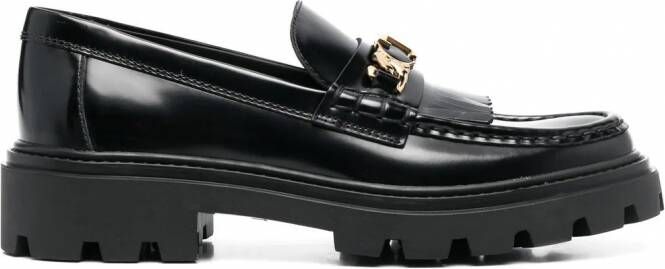 Tod's Loafers met franje Zwart