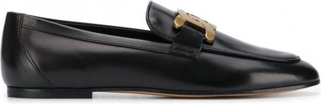 Tod's Loafers met kettingbandje Zwart