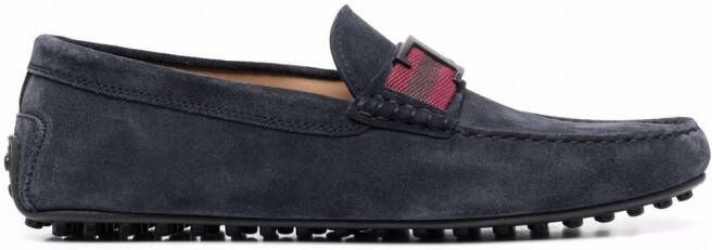 Tod's Loafers met logo Blauw