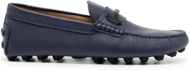Tod's Loafers met logoplakkaat Blauw