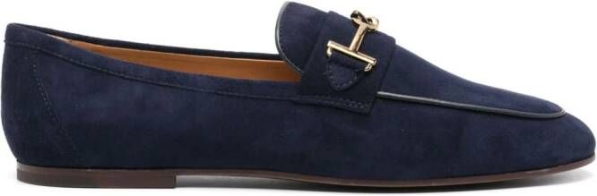 Tod's Loafers met logoplakkaat Blauw