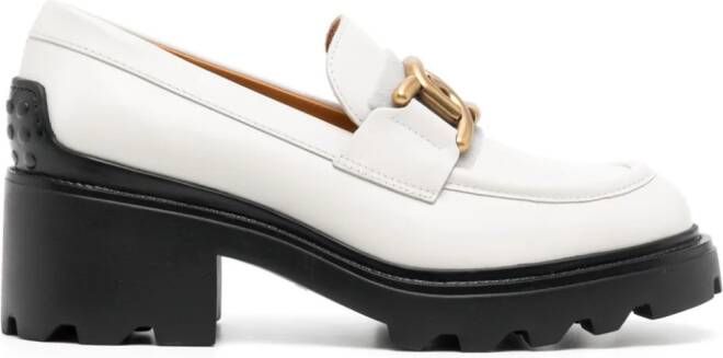 Tod's Loafers met logoplakkaat Grijs