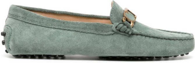 Tod's Loafers met logoplakkaat Groen