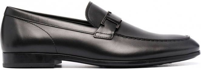 Tod's Loafers met logoplakkaat Zwart