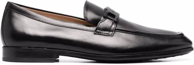 Tod's Loafers met logoplakkaat Zwart