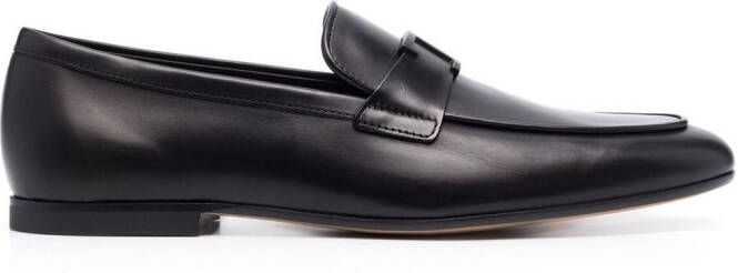 Tod's Loafers met logoplakkaat Zwart