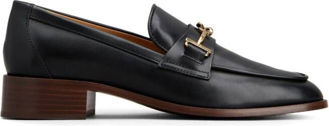 Tod's Loafers met logoplakkaat Zwart