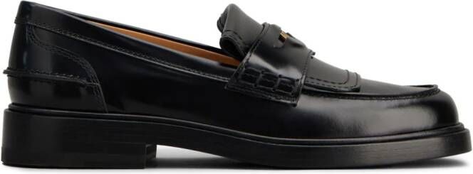 Tod's Loafers met logoplakkaat Zwart