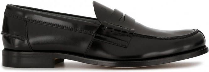 Tod's Loafers van leer heren leer 6.5 Zwart