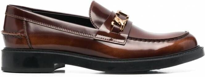 Tod's Loafers verfraaid met ketting Bruin