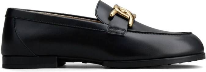 Tod's Loafers verfraaid met ketting Zwart