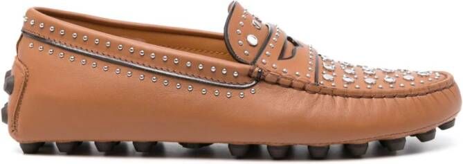 Tod's Loafers verfraaid met studs Bruin