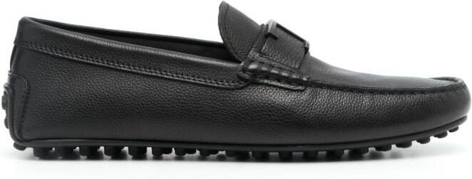 Tod's Loafers met logoplakkaat Zwart