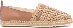 Tod's Raffia espadrilles Bruin