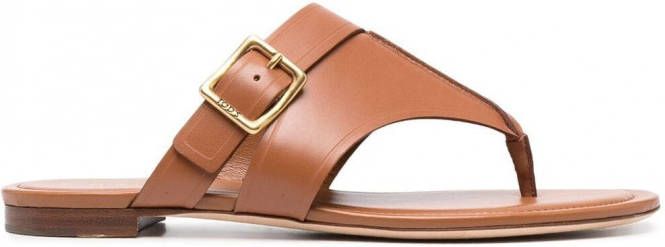 Tod's Sandalen met zijgesp Bruin