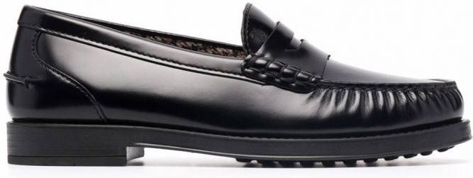 Tod's Leren loafers Zwart